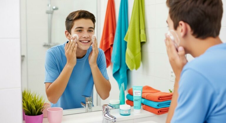 Routine soin visage ado garçon : la méthode fun pour une peau éclatante - Featured Image