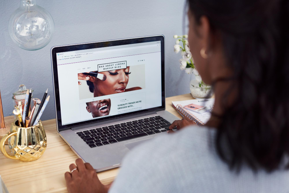 site internet beauté avec Sanaa